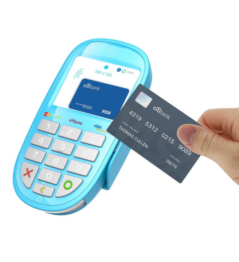 A contactless payment at a till